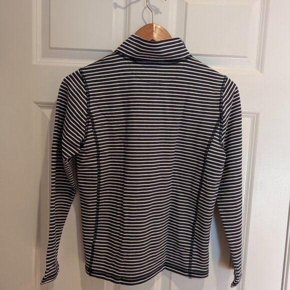 NWT Kid's Crewcuts Navy White Striped Performance Pullover Sweatshirt - Picture 9 of 13